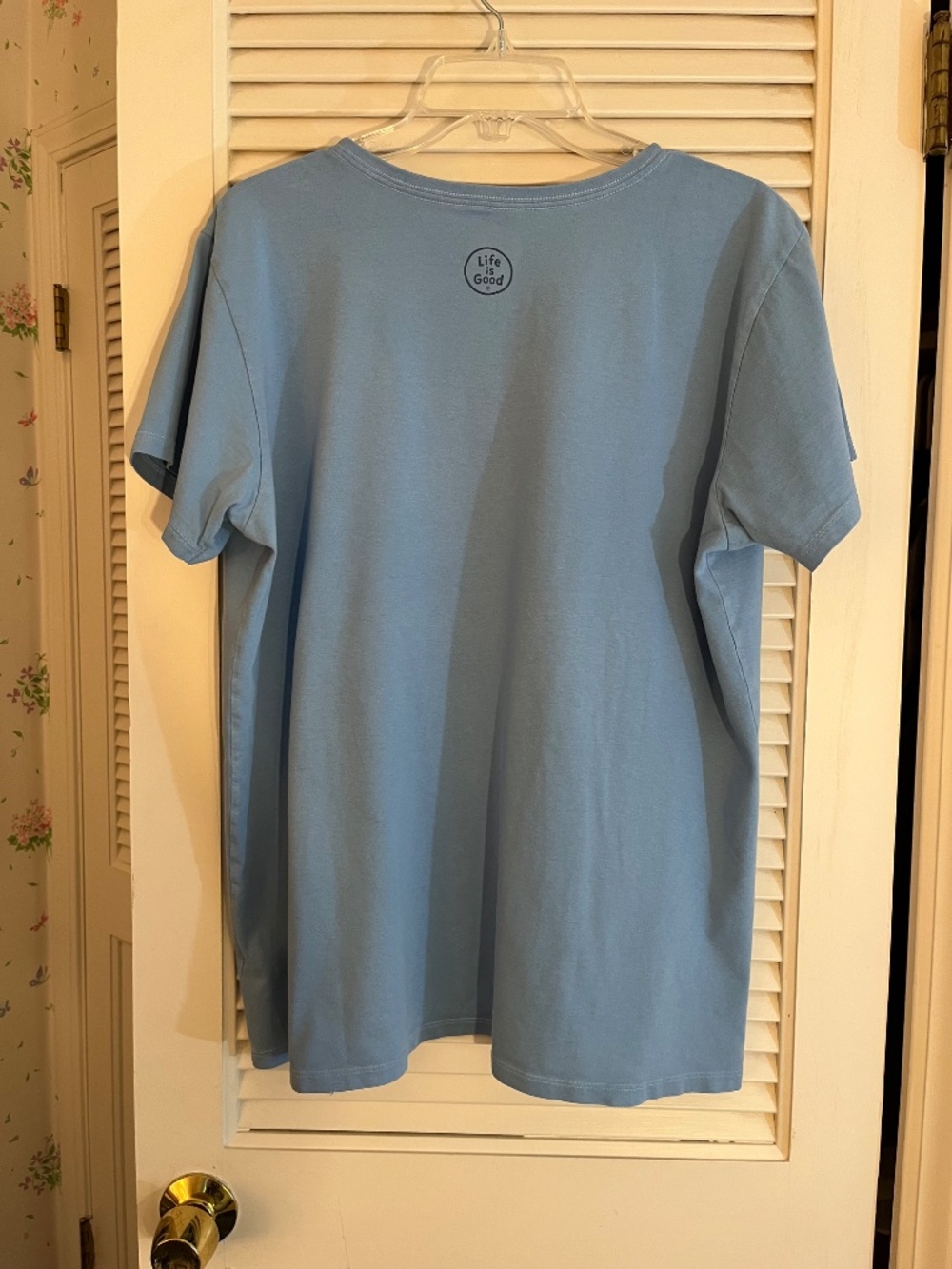 Life Is Good "Home Is Where Your Dog Is" Blue Cotton Tee Size XL - Picture 2 of 8
